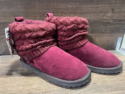 Muk Luks Laurel Winter Boots Burgundy Women's 8W New • $24.16