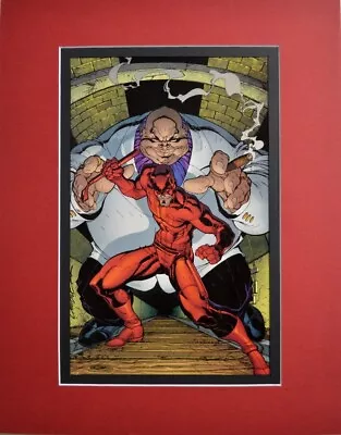 DAREDEVIL & KINGPIN Art PRINT PROFESSIONALLY MATTED J Scott Campbell • $30.79