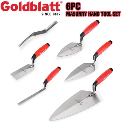 Goldblatt 6PCS Masonry Hand Tool Set Brick Trowel Pointing Trowel Margin Trowel • $49.99