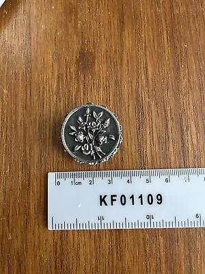 £12 • Buy Pill Box Antique 1920s Piece Art Deco Item Jewellery Piece Pewter