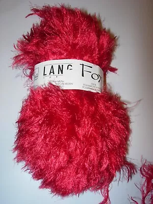 $5.99 • Buy Lang Fox Swiss Knitting Crochet Scarve Designer Yarn Crafts Coral Red Pink 50g