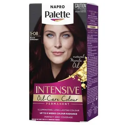 Napro Palette 1-08 Black Burgundy Oil Care Hair Colour • £7.30