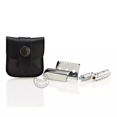 Merkur 985C Travel Double Edge DE Safety Razor • £43.95