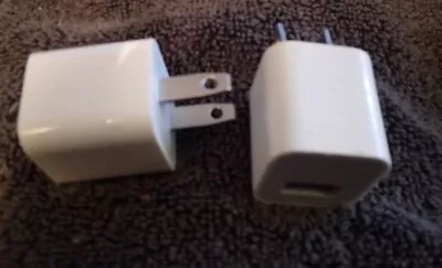 Qty 2 A1265 OEM Authentic Apple 5W USB Power Adapter Charger Wall Plug IPhone • $6.95