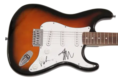 Damiano David & Victoria De Angelis Signed Autograph Fender Guitar  Maneskin JSA • $1499.95