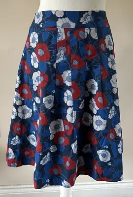 Women's Skirt Floral Size 12 A-line Knee Length Seasalt • £9.35