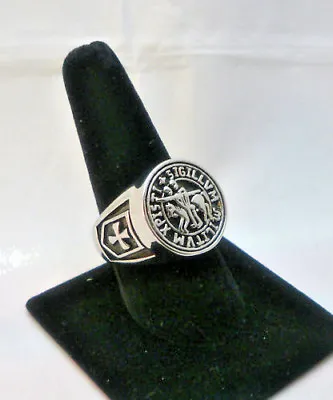  Knights Templar Soldiers Of Christ Masonic Ring Crusders • $18.95