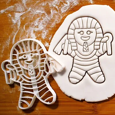 Pharaoh Mummy Cookie Cutter - Ancient Egypt Halloween Gingerbread Egyptian Tomb • £15.82