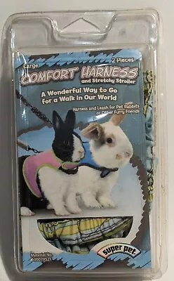 Super Pet Large Rabbit Comfort Harness & Stretchy Stroller Leash NEW Sealed • $8