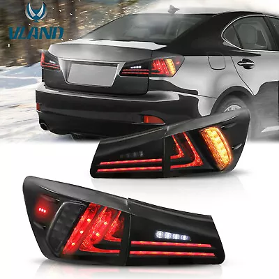 Pair Smoke/Tinted LED Tail Lights Rear Lamps For 2006-2012 Lexus IS350 IS250 • $179.99