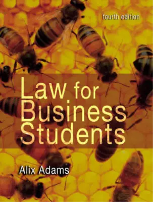 Law For Business Students Alix Adams Used; Good Book • £3.35