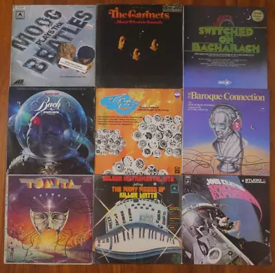 $15 • Buy Bulk Lot Vinyl Records Moog Synth Lounge  Easy ListeningTomita Beatles Perry VG