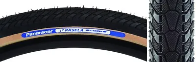 Panaracer Pasela Protite Tire 700x23 Black/Tan Wire Clincher Road 700c X 23mm • $36.30