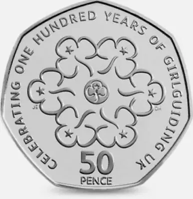 2010 50p Coin ~ Girl Guides ~ Girlguiding 100 Years ~ Fifty Pence ~ COIN HUNT • £1.90