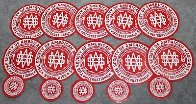 Vintage Society Of American Magicians Stickers Lot Of 10 Large & 5 Small • $19.99