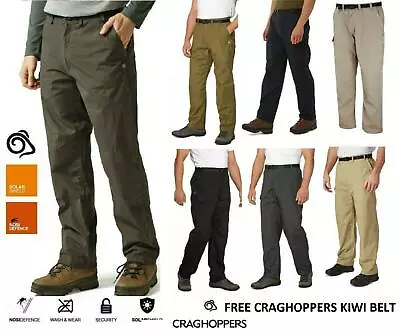 Craghoppers Mens Kiwi Classic CMJ100 Hiking Travel Hiking Casual Trouser 30-44  • £37.99