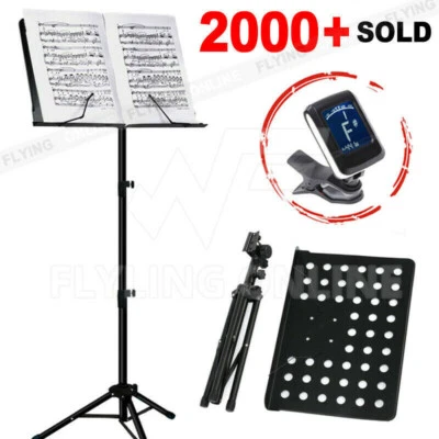 $11.38 • Buy Heavy Duty Music Stand Adjustable Folding Guitar Stand Large Professional Stage