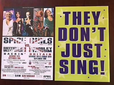 £15 • Buy Spice Girls Concert Flyer & Spiceworld 1998 Movie Flyer