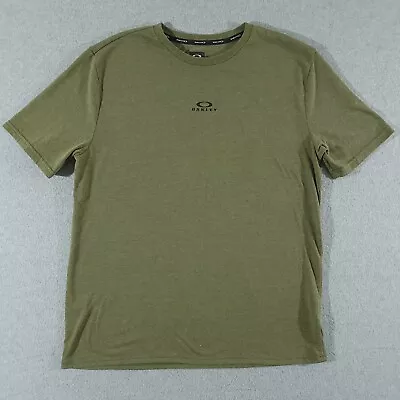 Oakley Shirt Men's 2XL Hydrolix Performance Fit Tee Brush Light Heather Green • $12