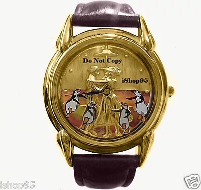 NEW Disney Fossil Mary Poppins Gold Embossed Limited Edition Series Watch • $400