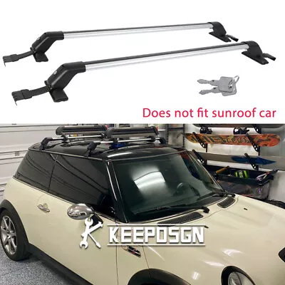 For Mini Cooper 2004-2022 Hatch Bare Roof Rack Crossbars Luggage Cargo Carriers • $135