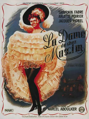 Marcel Abouker's La Dame De Chez Maxim Movie Poster  • $6.49