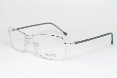 Shiny Silver MATSUDA 10168 PW Original Vintage Eyeglasses Frame Rare Lunettes • $249