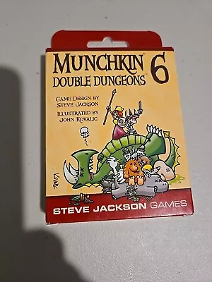 Munchkin 6 Double Dungeons Card Game Expansion Steve Jackson Games SJG 1576 6.5 • $15