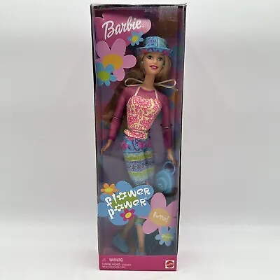 Flower Power Barbie # 29002 New In Box 2000 Mattel Doll Clothes Hat & Hair Brush • $28.06