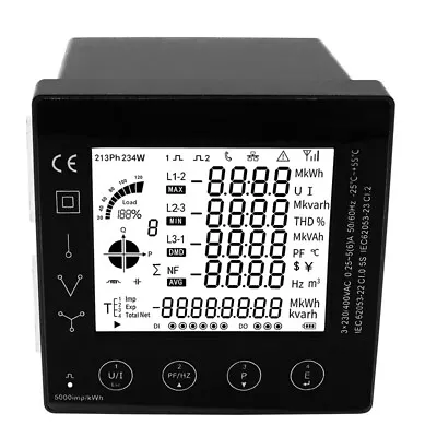 Smart Energy Consumption Meter 3 Phase Kwh Electric Power 50/100/150/200A Panel • $119.99