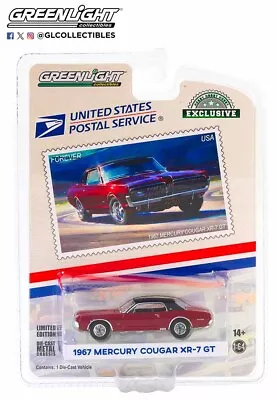 Greenlight Hobby Exclusive USPS 1967 Mercury Cougar XR-7 GT - 30371 • $11