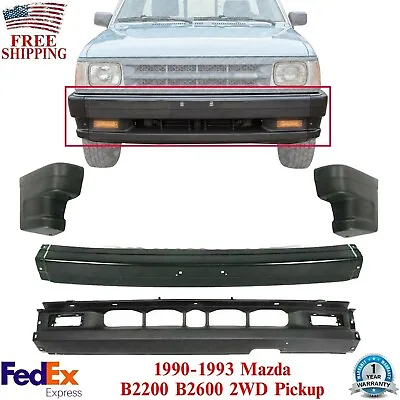 Front Bumper + Lower Valance + End Caps For 1990-93 Mazda B2200 B2600 Pickup 2wd • $228.45