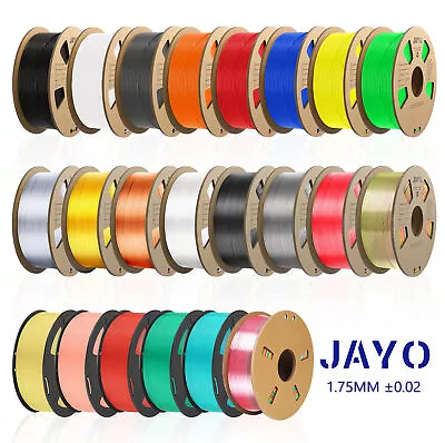 〔BUY 10 PAY 6〕 JAYO PLA 1.75mm Filament PLA+ PLA Glow SILK PETG 3D Printer 1.1KG • $7.38