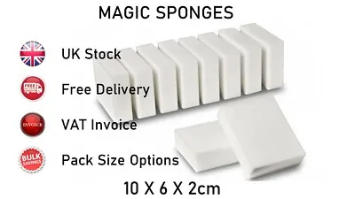 Magic Sponge Eraser Melamine Foam Stain Dirt Mark Remover Cleaning Block Sponges • £16.99