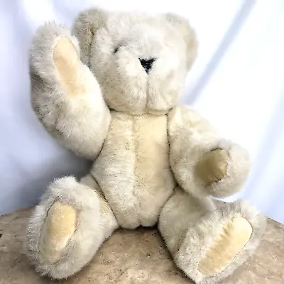 The Vermont Teddy Bear Co. Plush Movable Jointed 15 Inches Beige Stuffed Animal  • $19.99