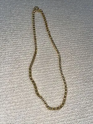 $12.90 • Buy Vintage Joan Rivers Signed Classic Collection Gold Tone Rolo Style Necklace 31”