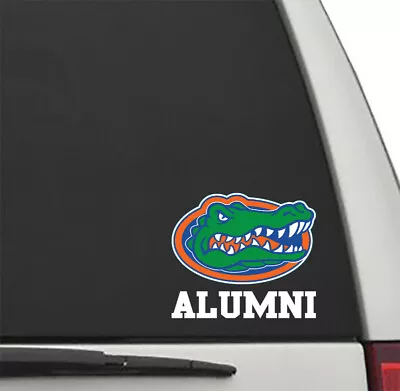 Florida Gators ALUMNI W/ Gator Head #2 Vinyl Decal UF Car Truck Sticker • $3.95