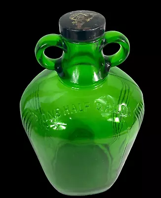 1938 Jug Bottle Half Gallon Wine Liquor Green Glass OI Owens PAT 94413 VINTAGE • $54.99