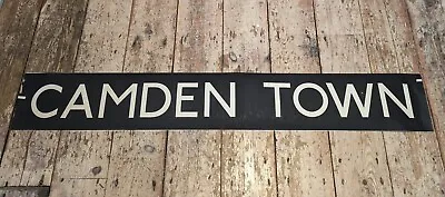 Camden Town - London Bus Route Destination Blind 1984 • £85