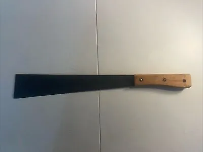 Vintage CK70 Wood Handle Machete Bush Knife W/ 15  Blade - Made In USA • $16.99