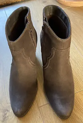 Cara London  Elderberry  Brown Suede Ankle Boots Size 36 EU RRP £99 • £15.99