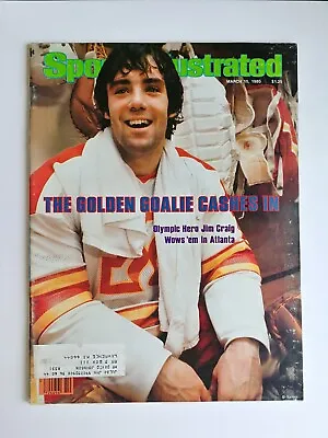 Sports Illustrated March 10 1980 Goalie Jim Craig - Indiana Hoosiers - 423 • $6.99