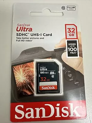 3 PACK - SanDisk Ultra 32 GB SD SDXC Memory Card SDSDUNR-032G-GN3IN 100mbps • $12.99