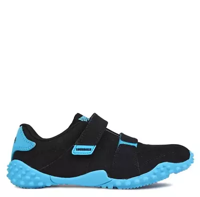   Lonsdale Fulham Trainers Child Black/Blue UK C10 US 10.5C *REFSSS521 • £16.99