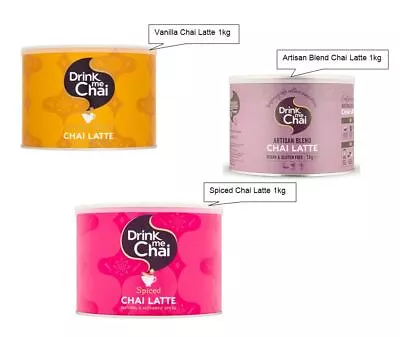  Drink Me Chai Spiced Chai Latte 1kg - Just Add WaterChai Latte Powder - 1 Pack • £11.71