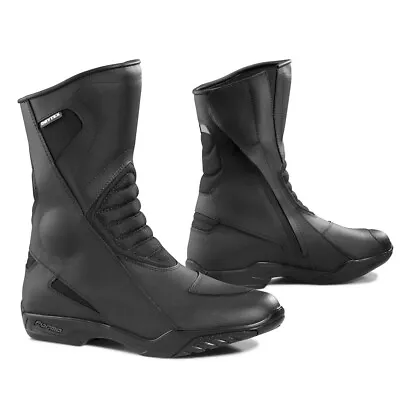 Motorcycle Boots | Forma Poker Touring Road Street Black Waterproof Riding Gear • $69