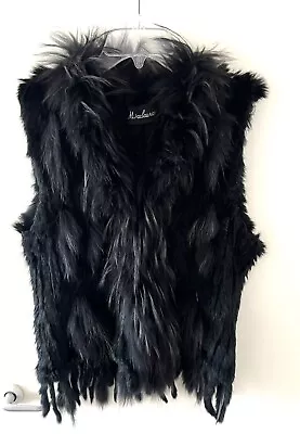 Maclauren Rabbit Fur Waistcoat Gilet • £42.99