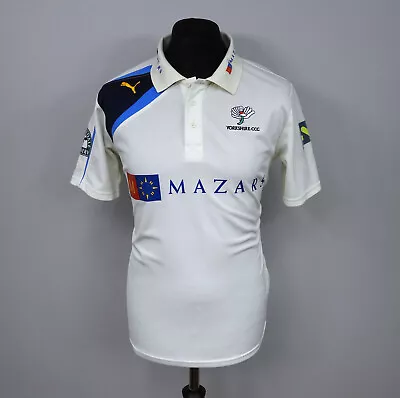 Yorkshire Puma Shirt Cricket Jersey Camisa  Size. M • £9