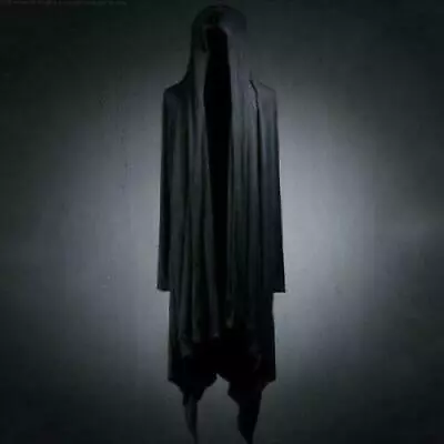 Mens Casual Gothic Loose Cloak Coat Hooded Punk Cardigan Dark Cape Long Jacket • $34.49