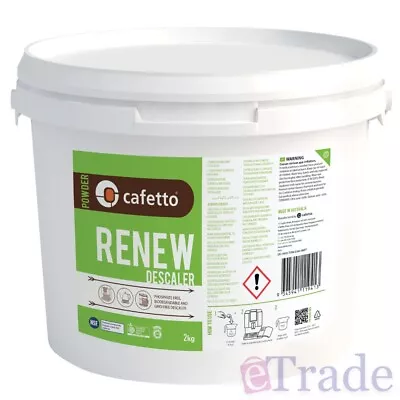 Cafetto Renew Organic Descaler 2KG Decalcifier Decalcify Espresso Coffee Machine • $53.90